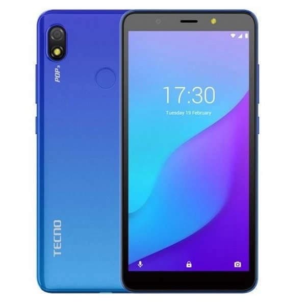 TECNO POP3 - Smartphone - 5.7'' - 1GO/16GO - 8Mpx - 3500 MAh - BLEU - 12 mois