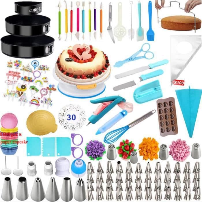 Kit d’outils de Décoration de Gâteaux 80 Pièces/Ensemble
