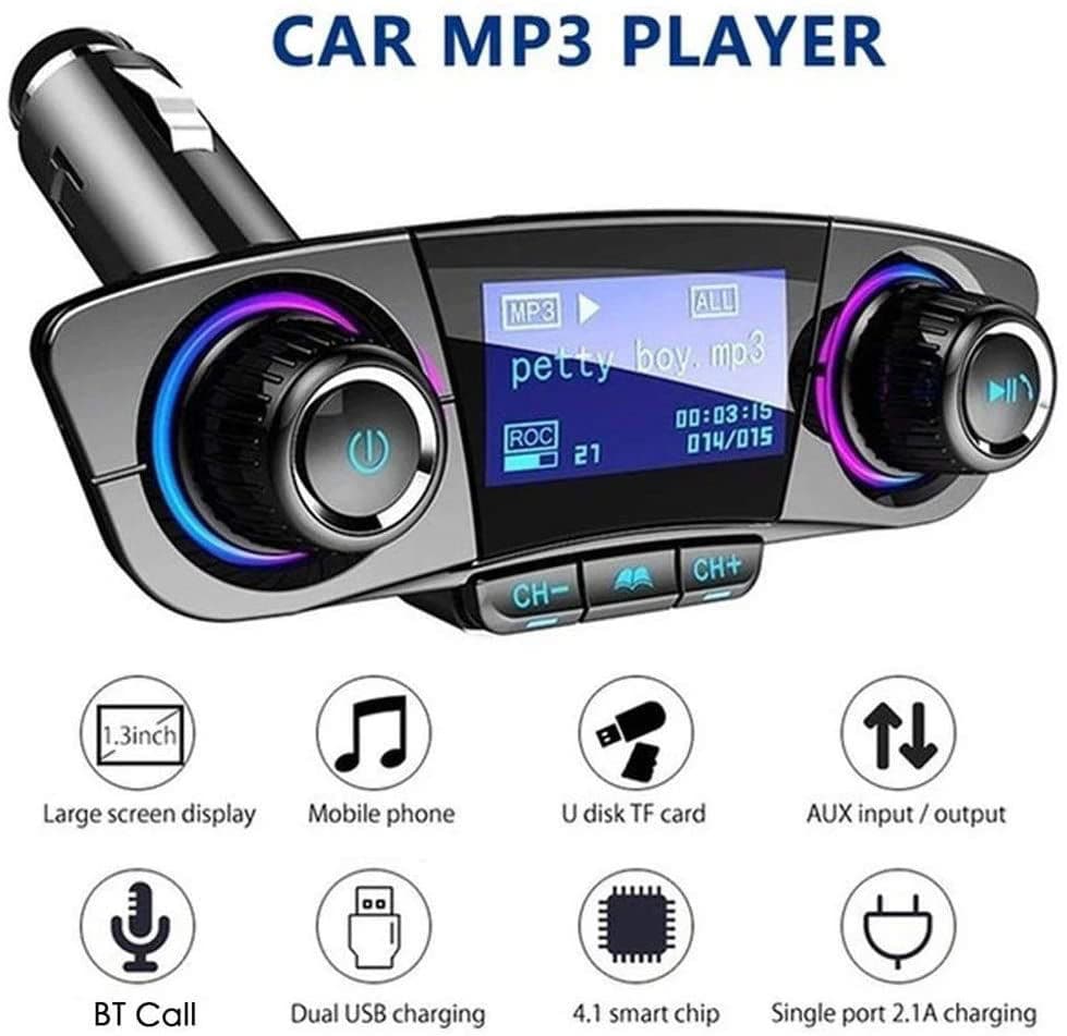 Transmetteur Pour Voiture Bt06 - Kit Bluetooth - Main Libre - 5V - Noir