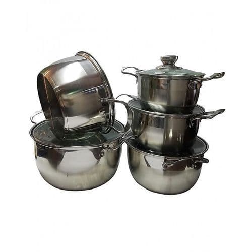 Casseroles - 5 Pièces - Gris