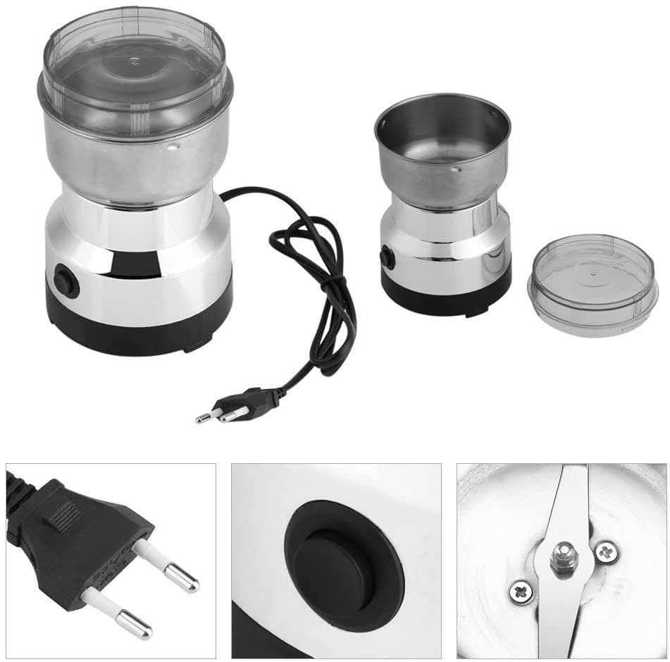 Moulin broyeur électrique Nima - 200W - Gris - Garantie 03Mois