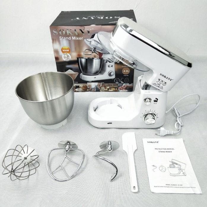 Batteur sur socle avec bol SOKANY - 800W - 2L- garantie de 03 mois