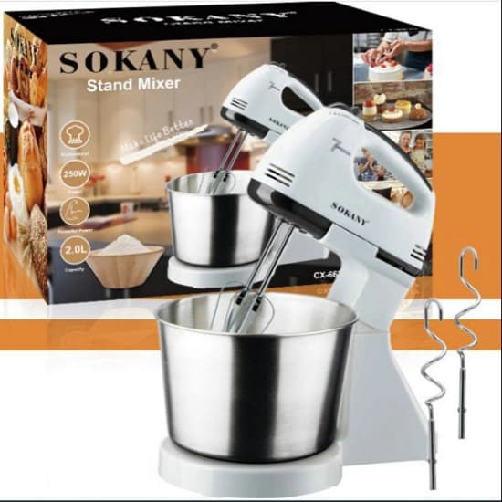 Batteur sur socle avec bol SOKANY - 250W - 2L- garantie de 03 mois