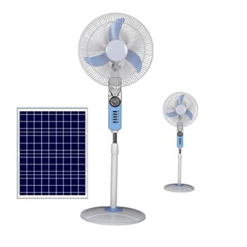 Ventilateur Solaire - Rechargeable - Hybrid 12v/220V - Ventilateur Sans Electricité