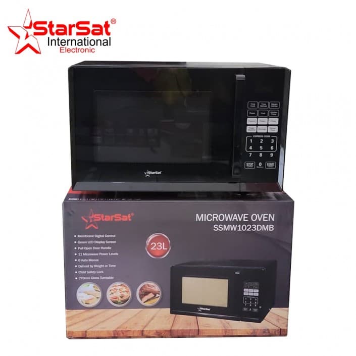 Micro Onde Numérique starsat - 23L - SSMW1025DMS - 1250/800W - Gris - GARANTIE 6MOIS