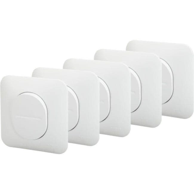 Lot de 5 interrupteurs simple allumage encastres de yaki