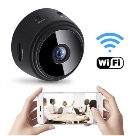 Mini caméra espion WiFi IP avec la transmission en direct - Infrarouge