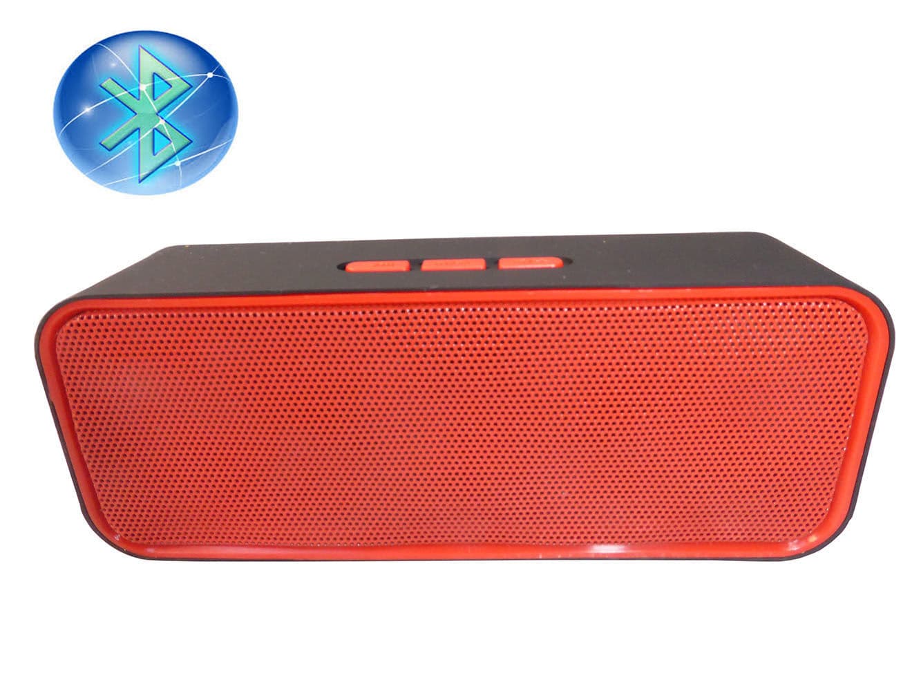 Haut-Parleur Bluetooth Portable ROUGE ET NOIR
