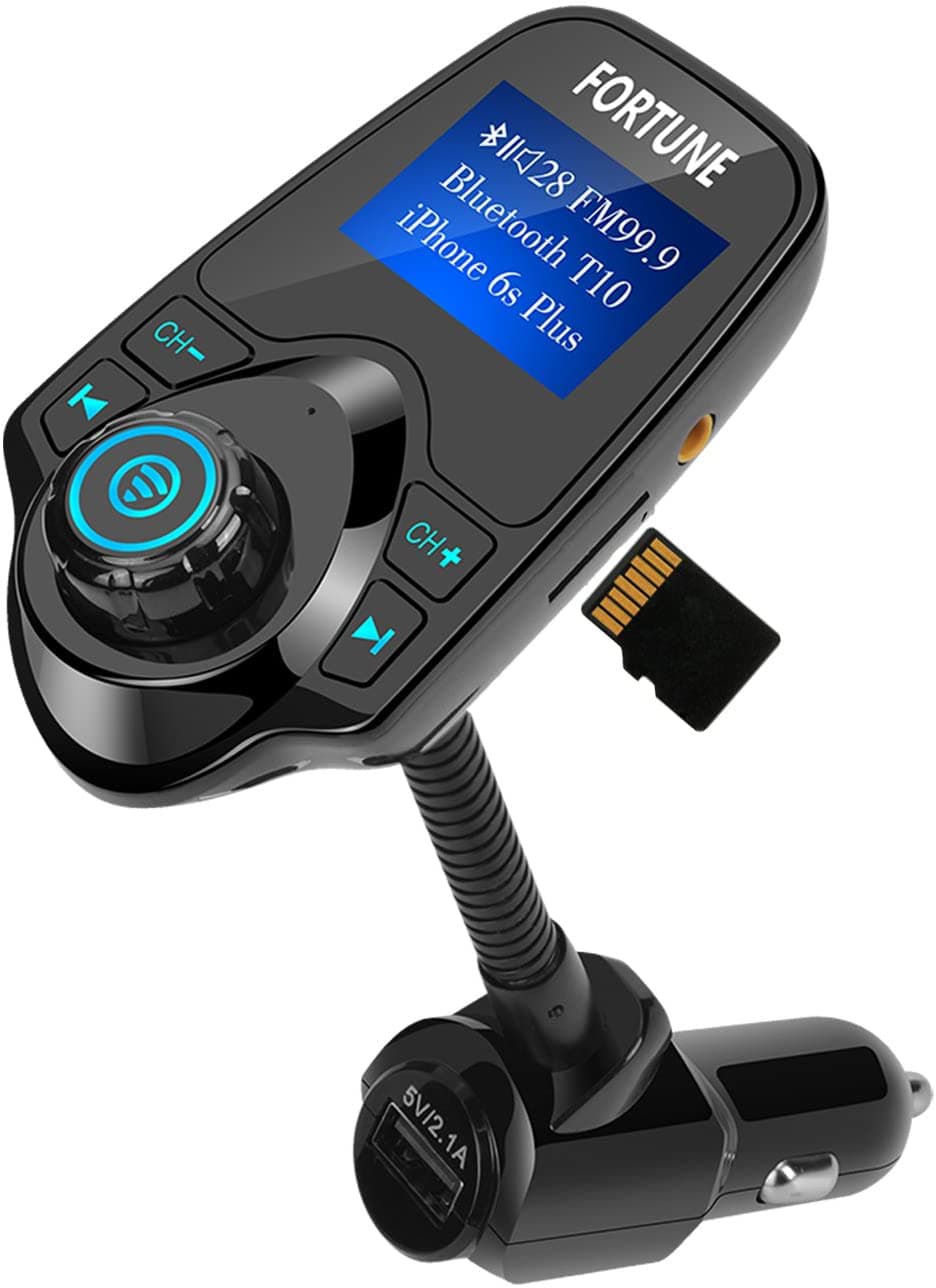 lecteur MP3 avec microphone Fente pour carte TF AUX IN / OUT Chargeur USB Kit voiture Transfert mobile Musique