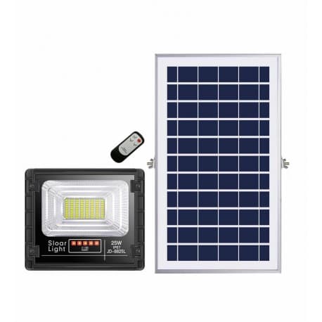 Lampe Solaire 100W Extérieur avec Telecommande, Projecteur LED Solaire 6500k, Spot Solaire 180 LEDS, Eclairage Solaire Plus Brillante