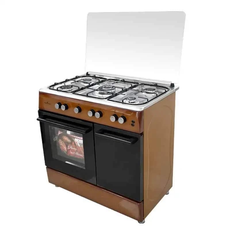 Cuisinière à gaz 5 feux -Super Flame- 60*90-Avec porte gaz