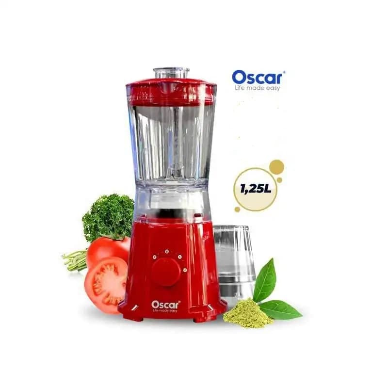 Blender Oscar - BL1197 - 1.25L - Rouge, noir, vert pâle - 6 mois