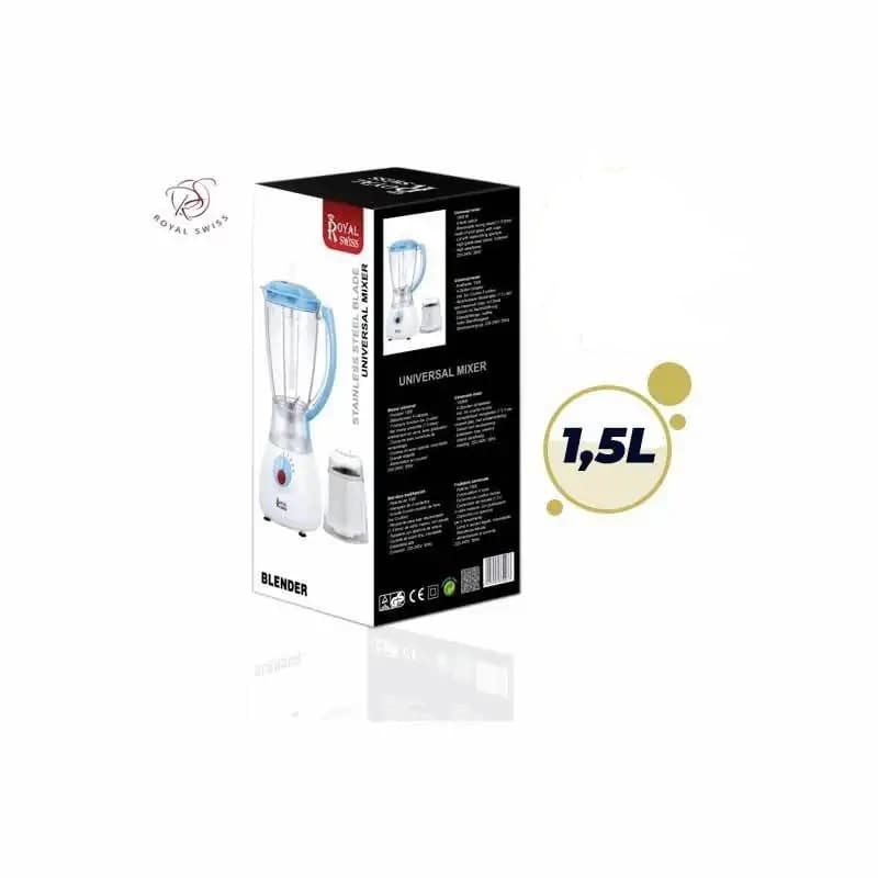 Blender - Royal Swiss - bol en plastique - 1.5L - 6 mois de garantie