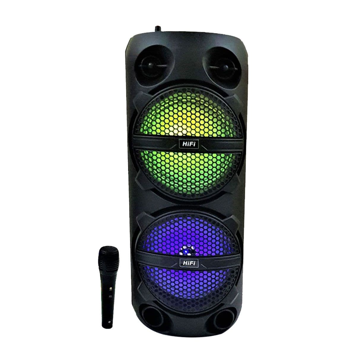 Haut Parleur Rechargeable Bluetooth Portable RX 6208 + Micro - 6.5"