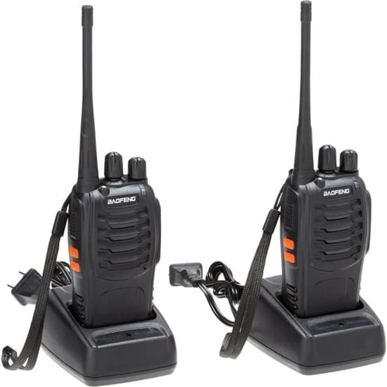 2x Talkie walkies-UHF Baofeng BF-888S 3W 400-470 MHz – Noir