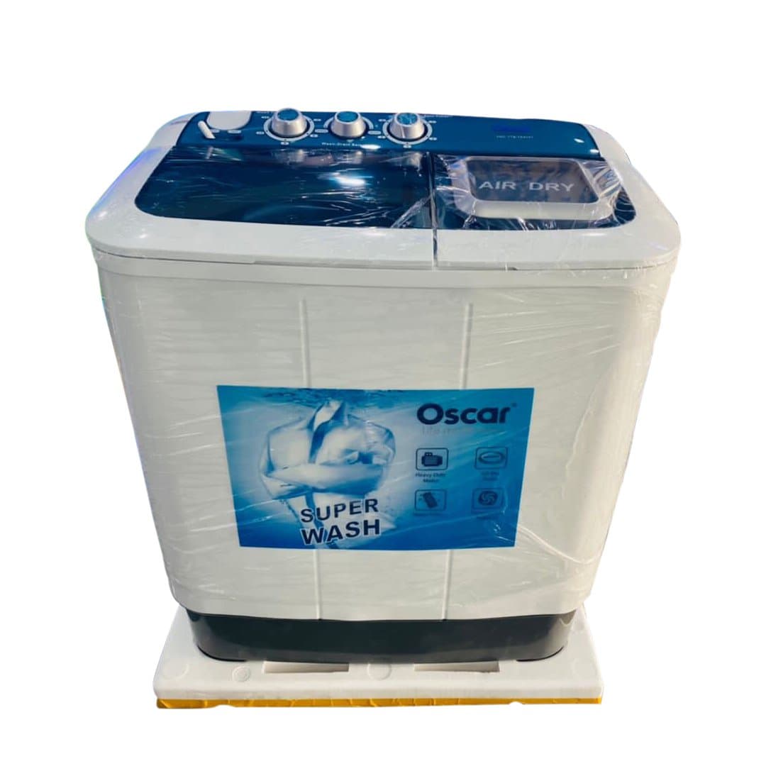 MACHINE A LAVER Semi-Automatique OSCAR 7Kg -LAVE/RINCE/ESSOR -Blanc-12 mois garanties