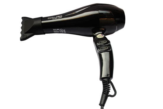Sèche-cheveux Professionnel - 2800 W - 4 Températures Haute Puissance - Noir