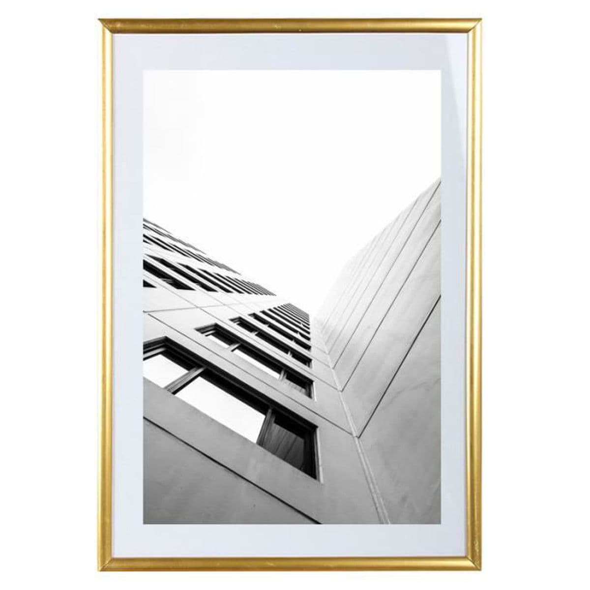 Lot de 3 Cadres Photo Galeria A4 (Or) Vitre en Plexi