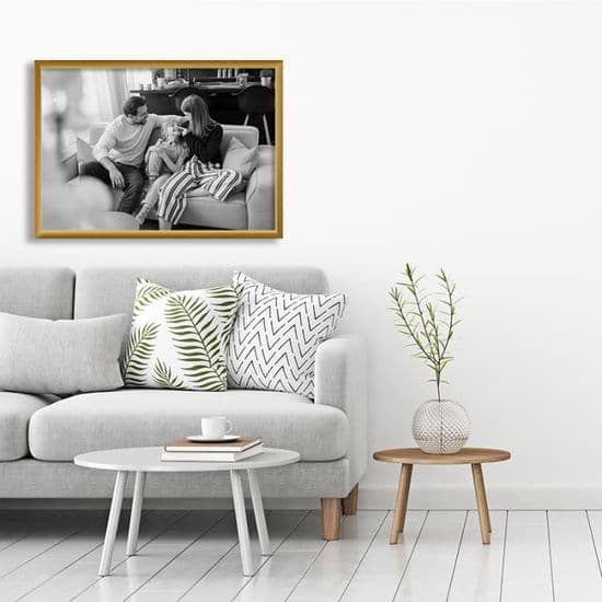 Lot de 3 Cadres Photo Galeria A4 (Or) Vitre en Plexi