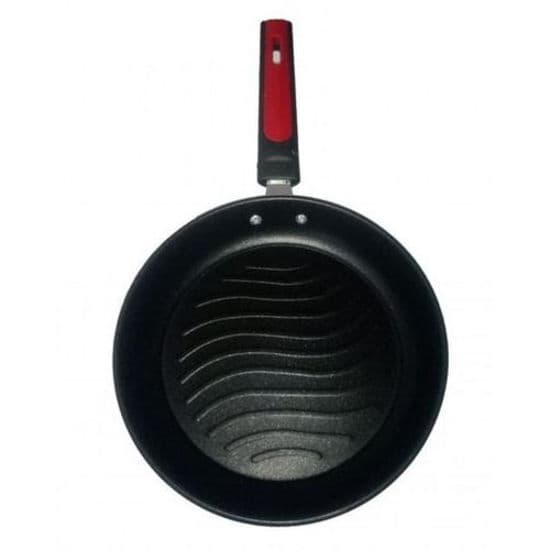Poêle 26 cm - Noir Et Rouge