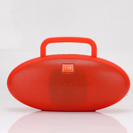 Haut-parleur Bluetooth super Bass Avec port USB Carte SD et Radio FM - Rouge