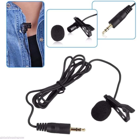 Micro cravate filaire avec pince et bonnette