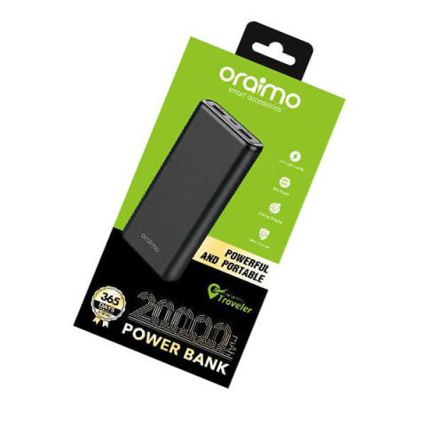 Power Bank Oraimo 20000 Mah noir 1 an garantie